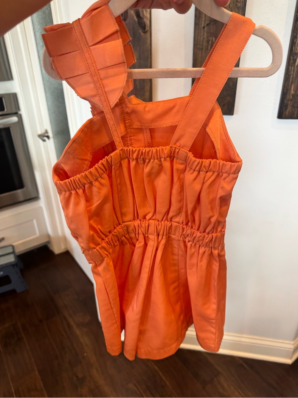 Habitual Orange Ruffle-Strap Romper - Picture 2 of 3